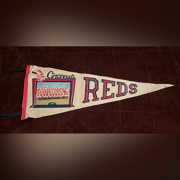 Other - Vintage 1961 Cincinnati Reds baseball felt pennant